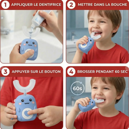 Brosse à dents 360° pour enfants