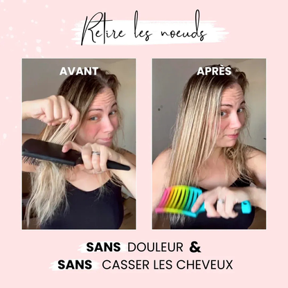 Entwirrende Bürste gegen Haarbruch