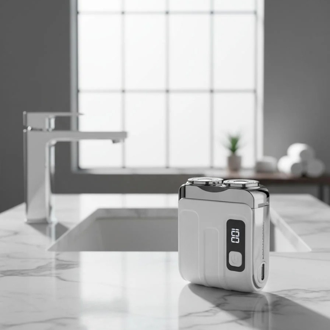 Kompakter Akku-Rasierer