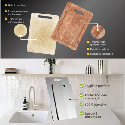 Planche à découper en titane