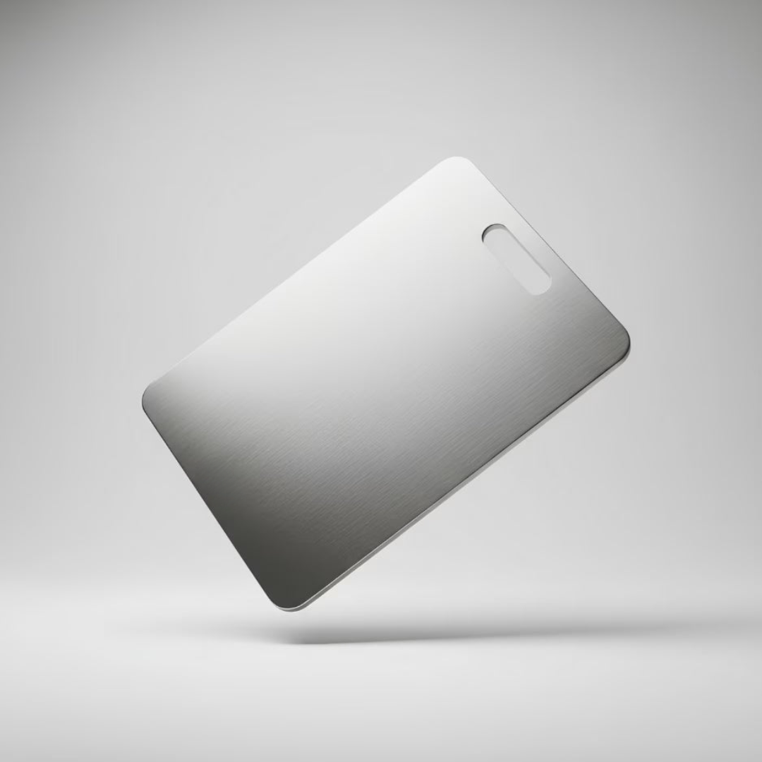 Hygienisches und langlebiges Schneidebrett aus Metall