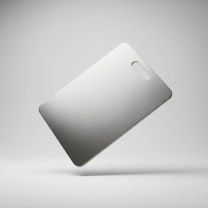 Hygienisches und langlebiges Schneidebrett aus Metall