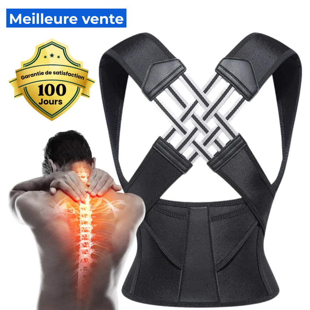 Ceinture correctrice de posture réglable pour le dos