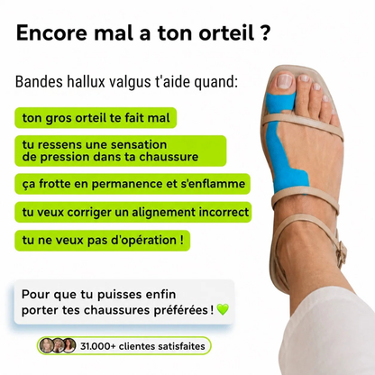 Bande de maintien gros orteil