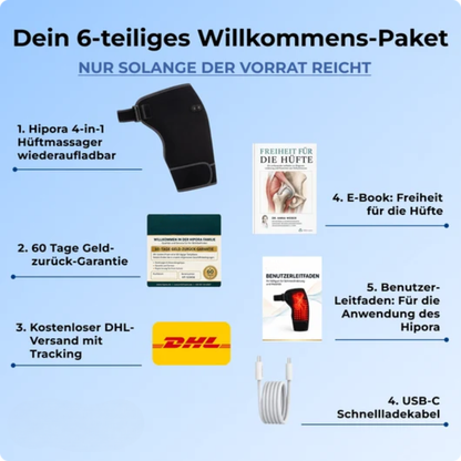 4-in-1-Heiz- und Massagegürtel für die Hüften