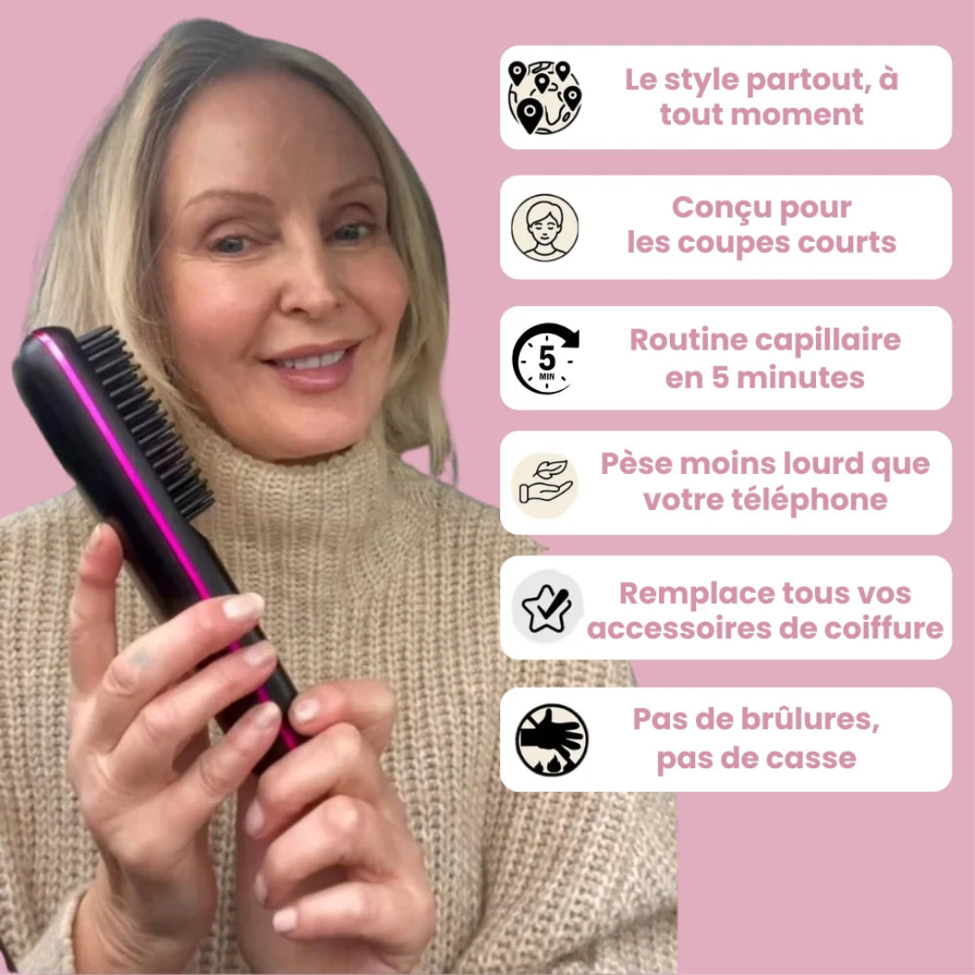 Beheizbare Glättungsbürste