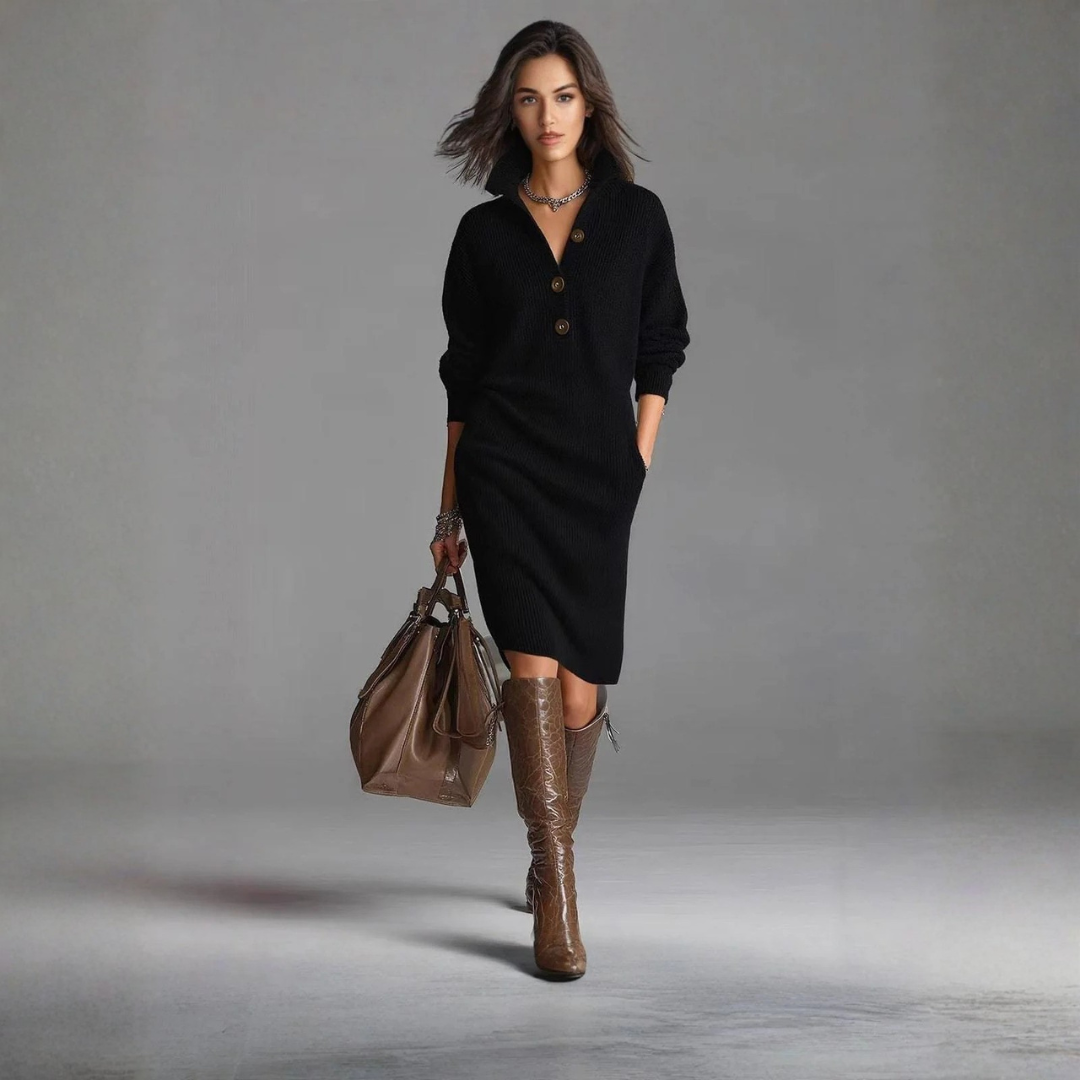 Robe Pull Élégante Femme