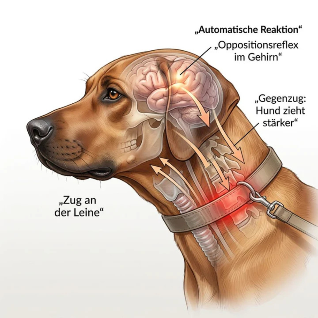 Harnais anti-traction avec laisse pour chien