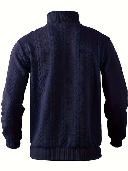 Rafael – Vintage Herrenpullover mit Reißverschluss