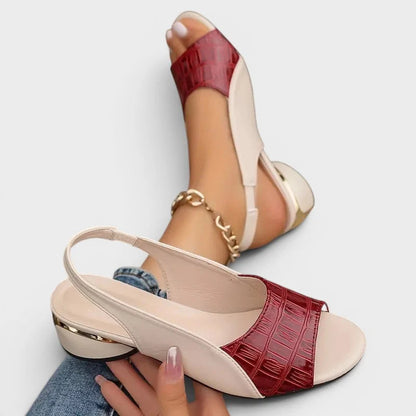 Sandales à petits talons femme élégantes et confortables