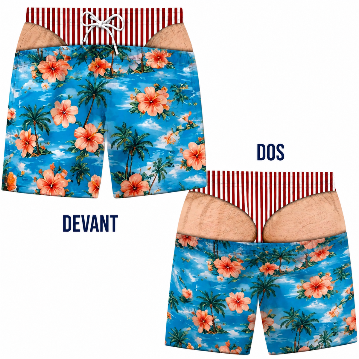 Short de bain homme original