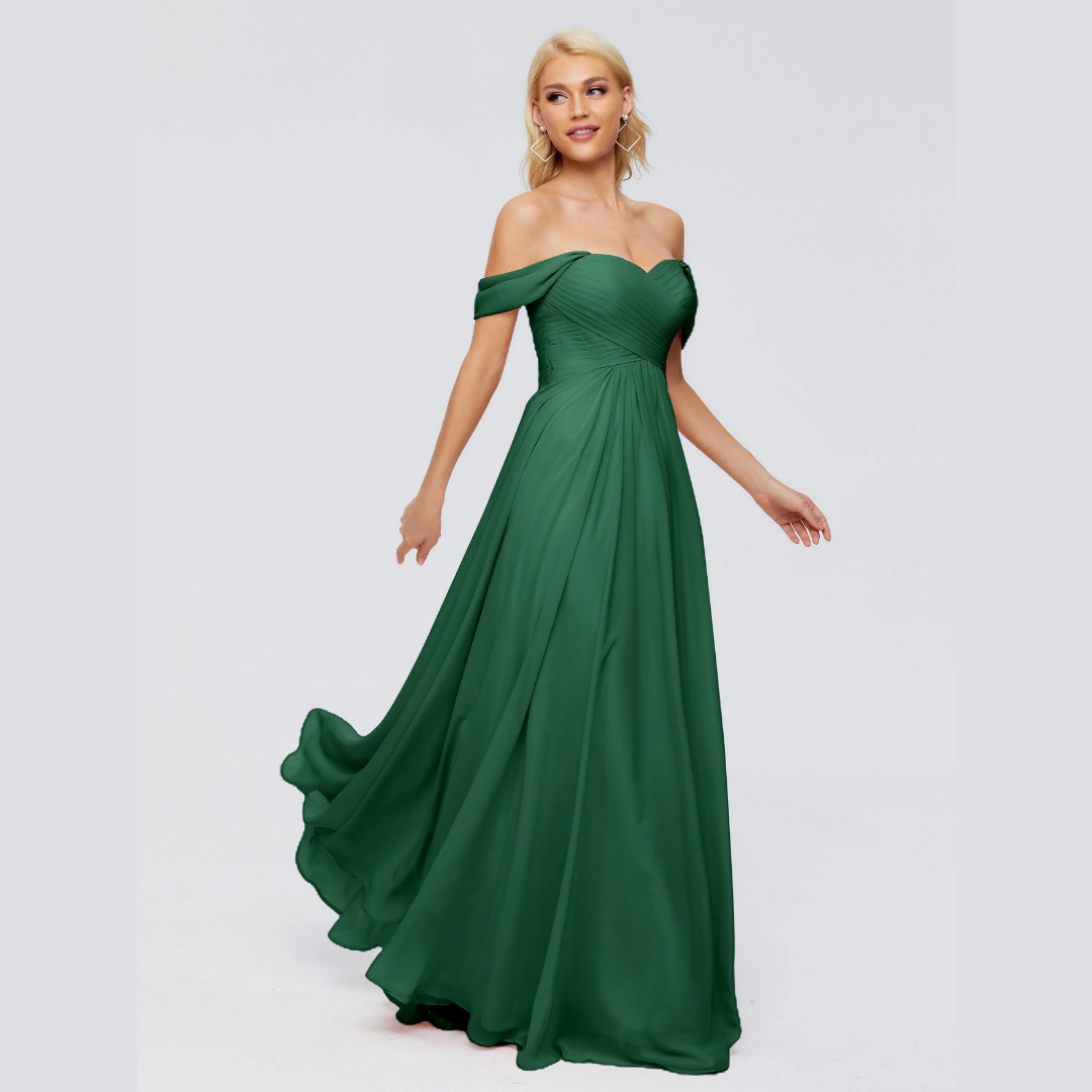 Robe de Demoiselle d'Honneur Élégante à Bretelles