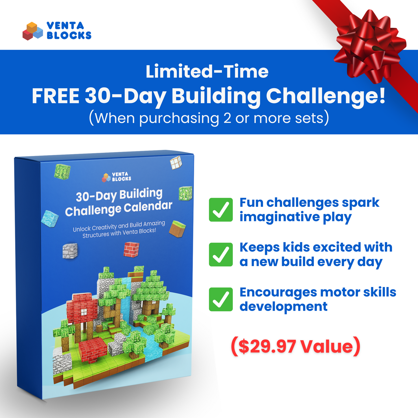Venta™ STEM Learning Magnetic Building Blocks.