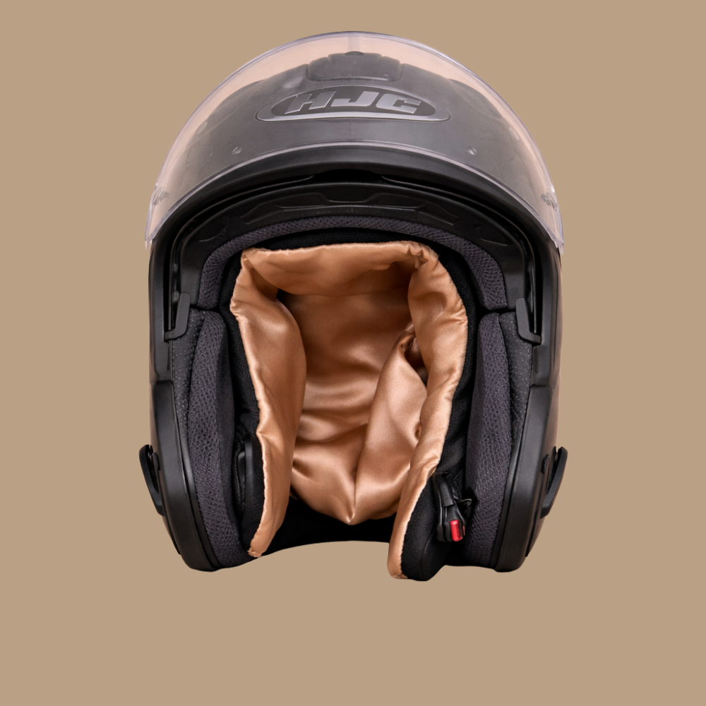 Doublure en satin pour casque de moto