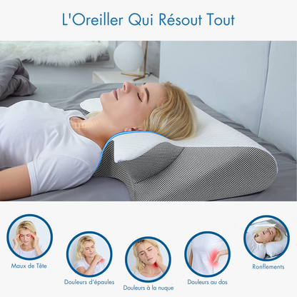 CozyRest® Oreiller cervical en mousse à mémoire de forme