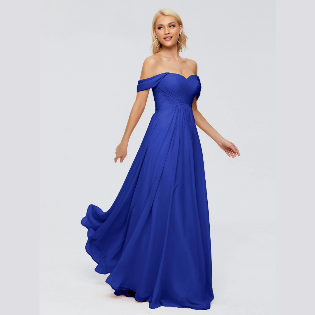 Robe de Demoiselle d'Honneur Élégante à Bretelles