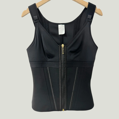 Corset en latex avec fermeture éclair