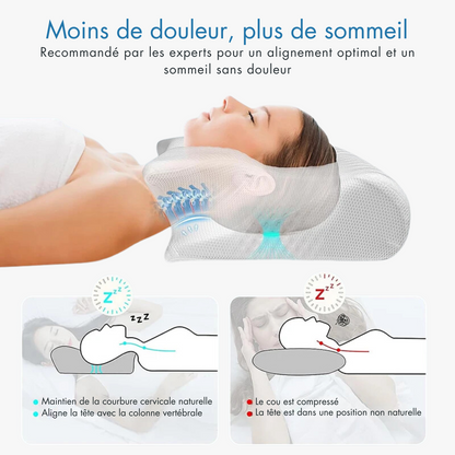 CozyRest® Oreiller cervical en mousse à mémoire de forme