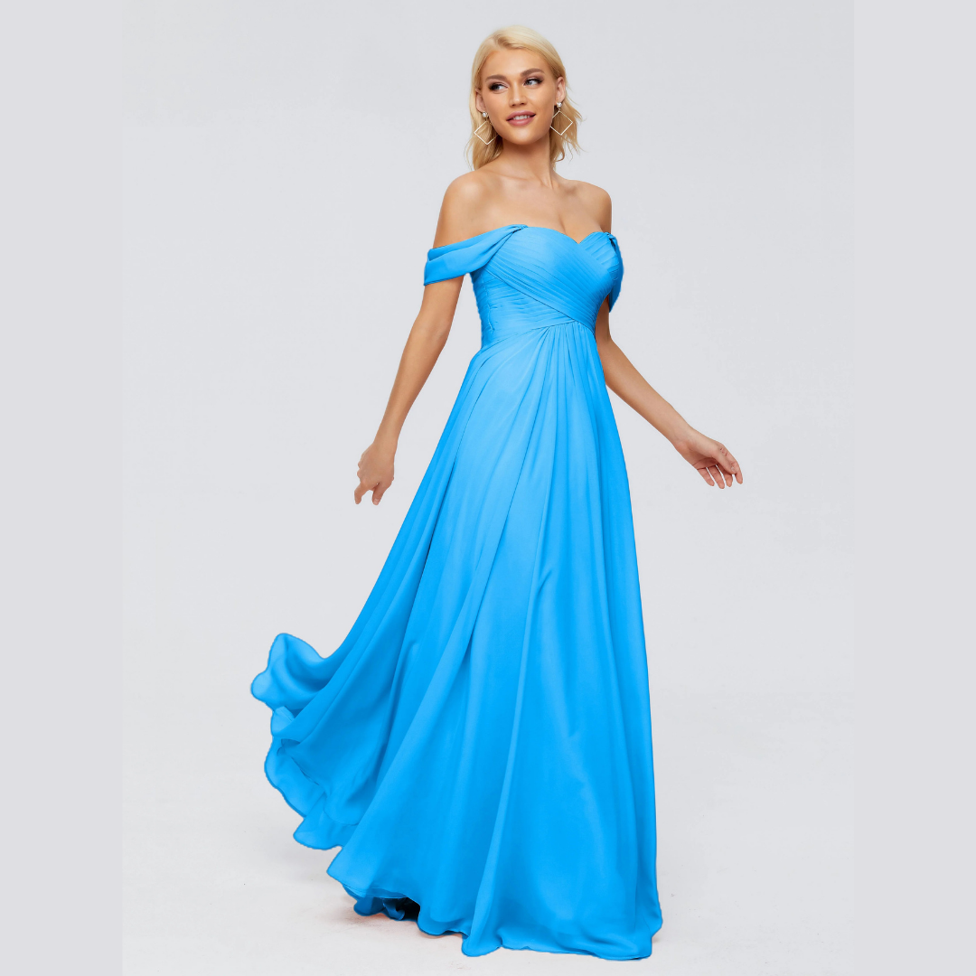 Robe de Demoiselle d'Honneur Élégante à Bretelles