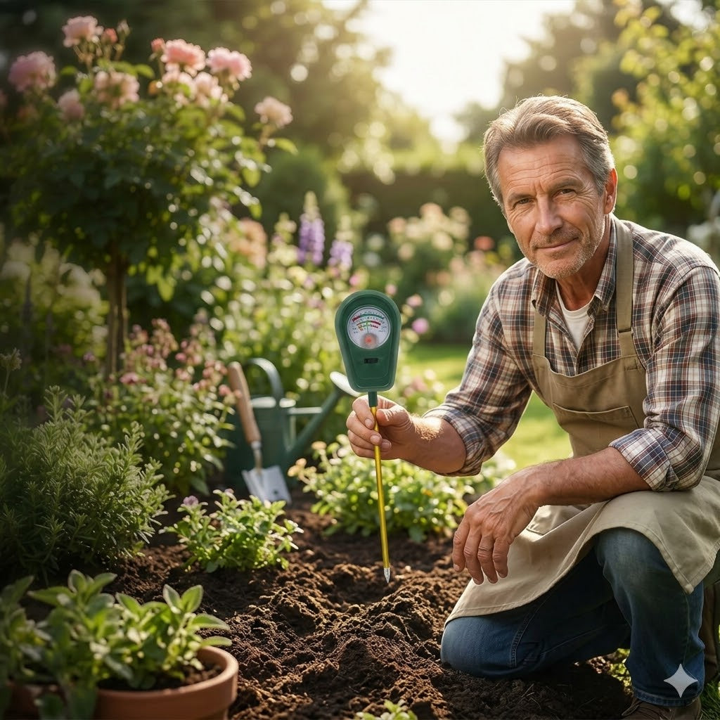 Testeur de sol 3-en-1 pour plantes