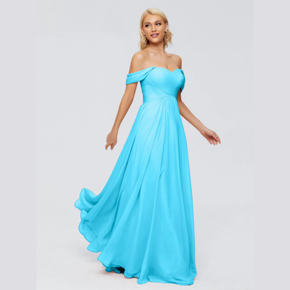 Robe de Demoiselle d'Honneur Élégante à Bretelles