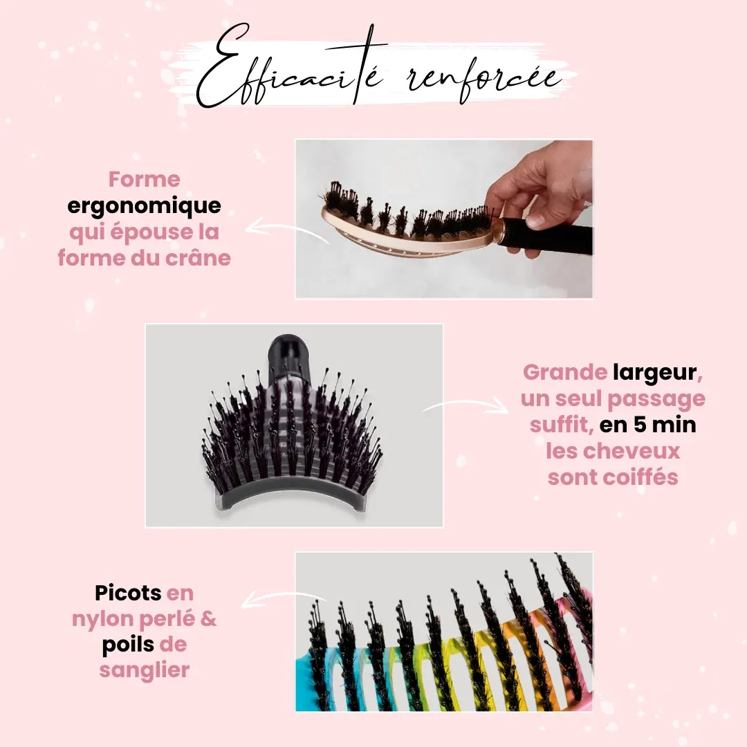 Entwirrende Bürste gegen Haarbruch