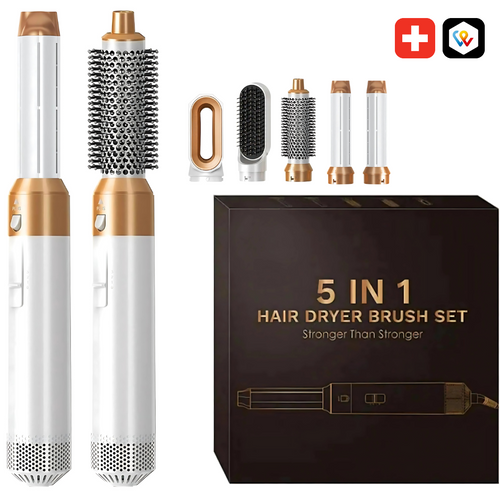 Styler Rotatif Cheveux Multifonction 5-en-1