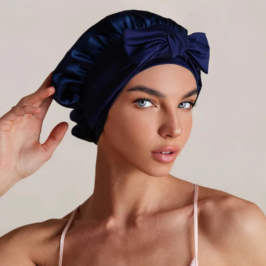 Bonnet de nuit en soie