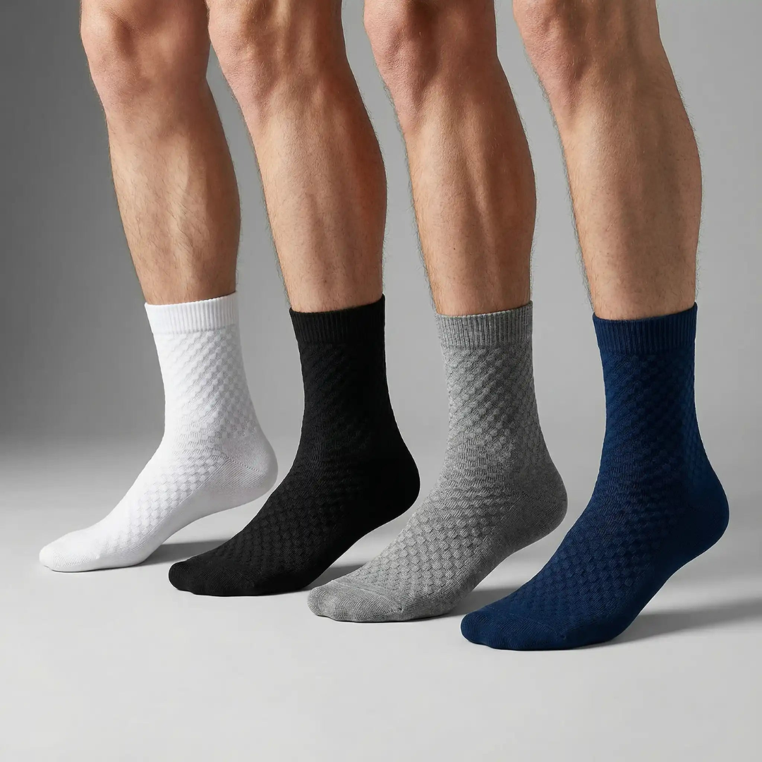 Chaussettes Mi-Haute en Fibre de Bambou Premium