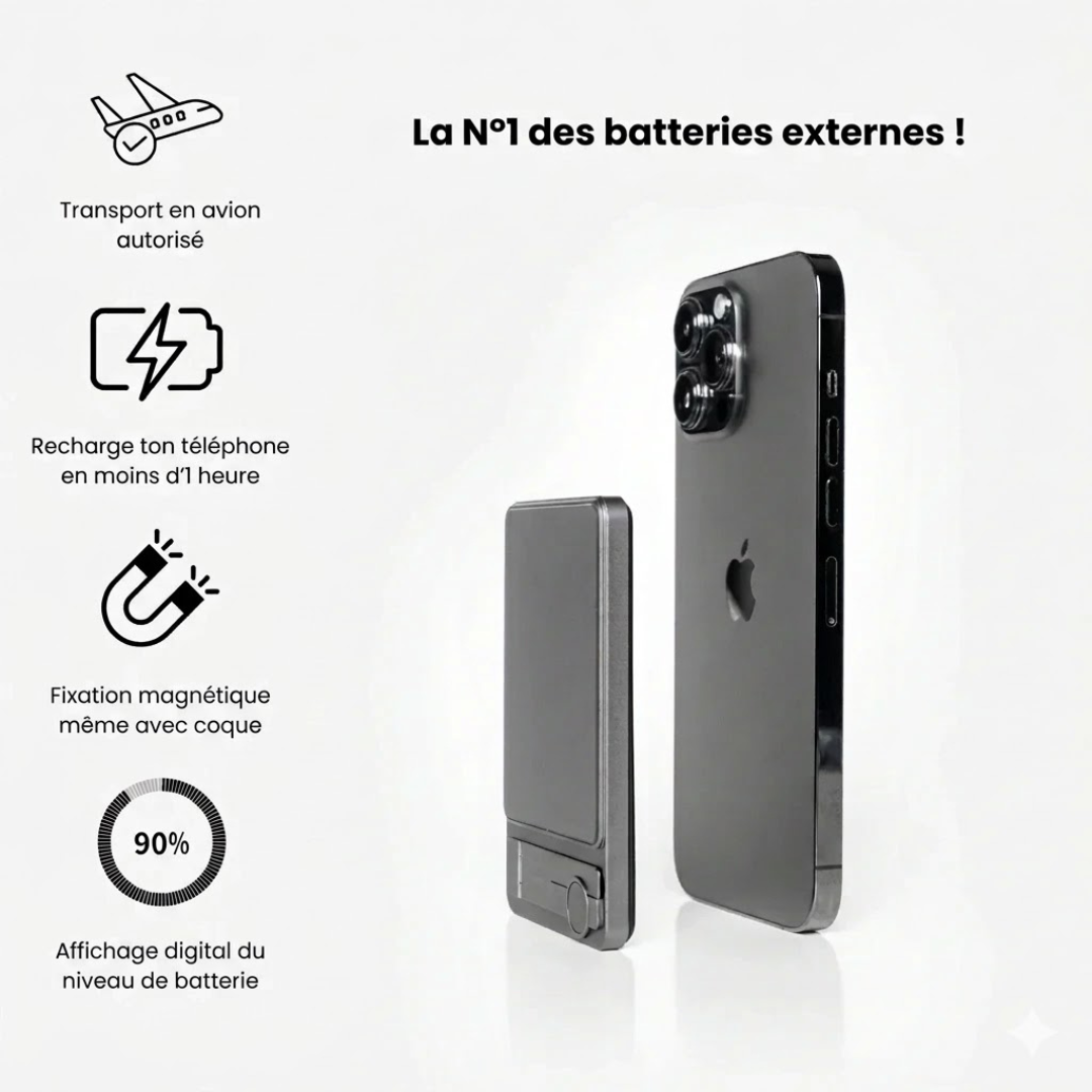 Ultrakompakte externe Mini-Powerbank