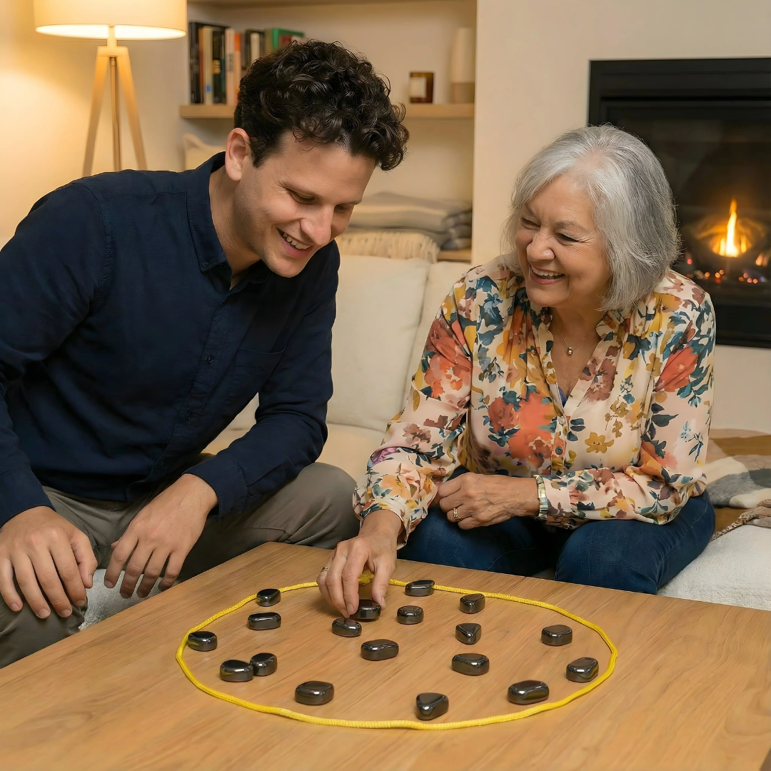 Magnetisches Familienspiel aus Holz