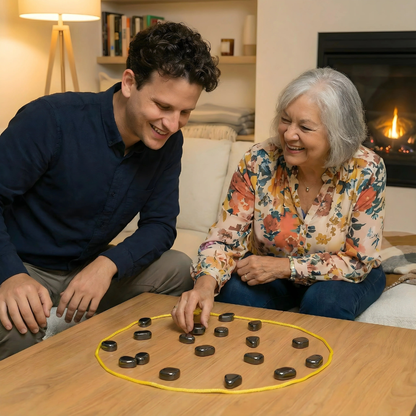 Magnetisches Familienspiel aus Holz