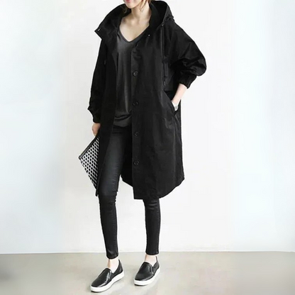 Trench-Coat Long Élégant Femme