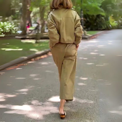 Ensemble cargo ample femme