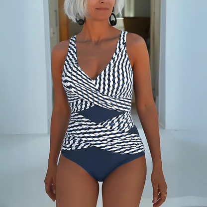 Maillot de bain croisé taille haute