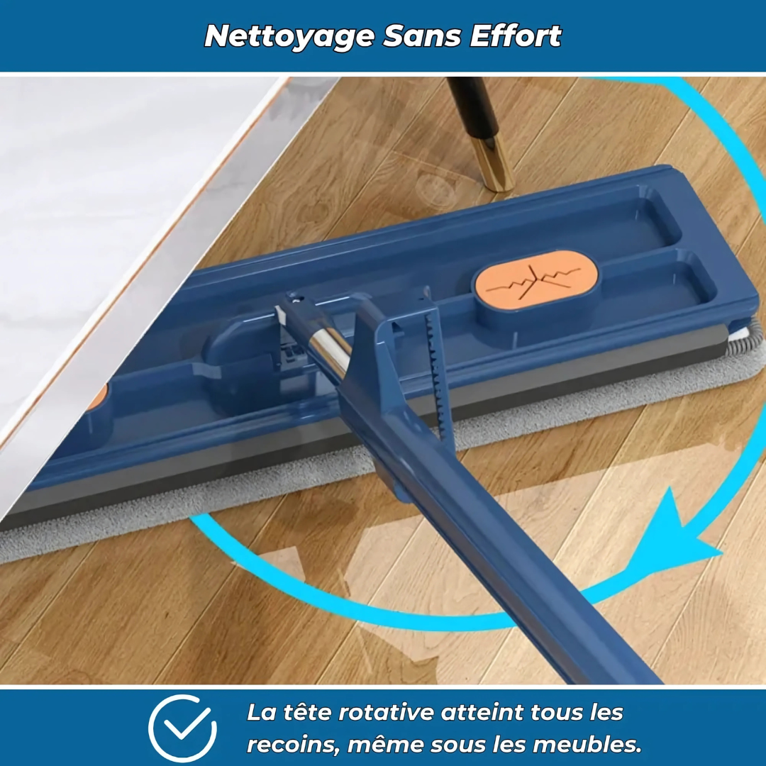Balai serpillière rotatif avec essorage intégré