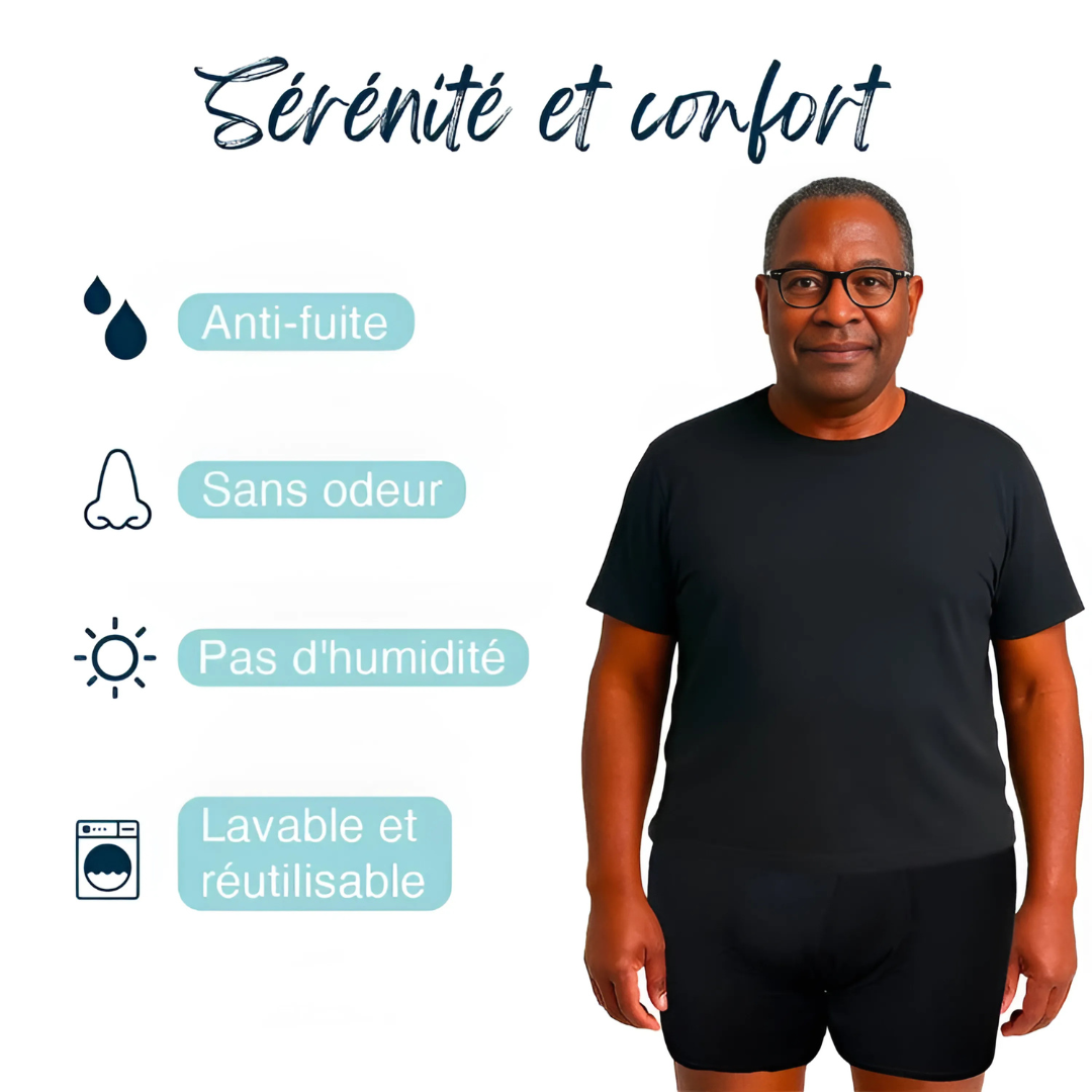 Boxer absorbant homme