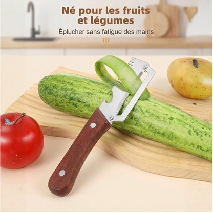 Éplucheur Multifonction en Bois
