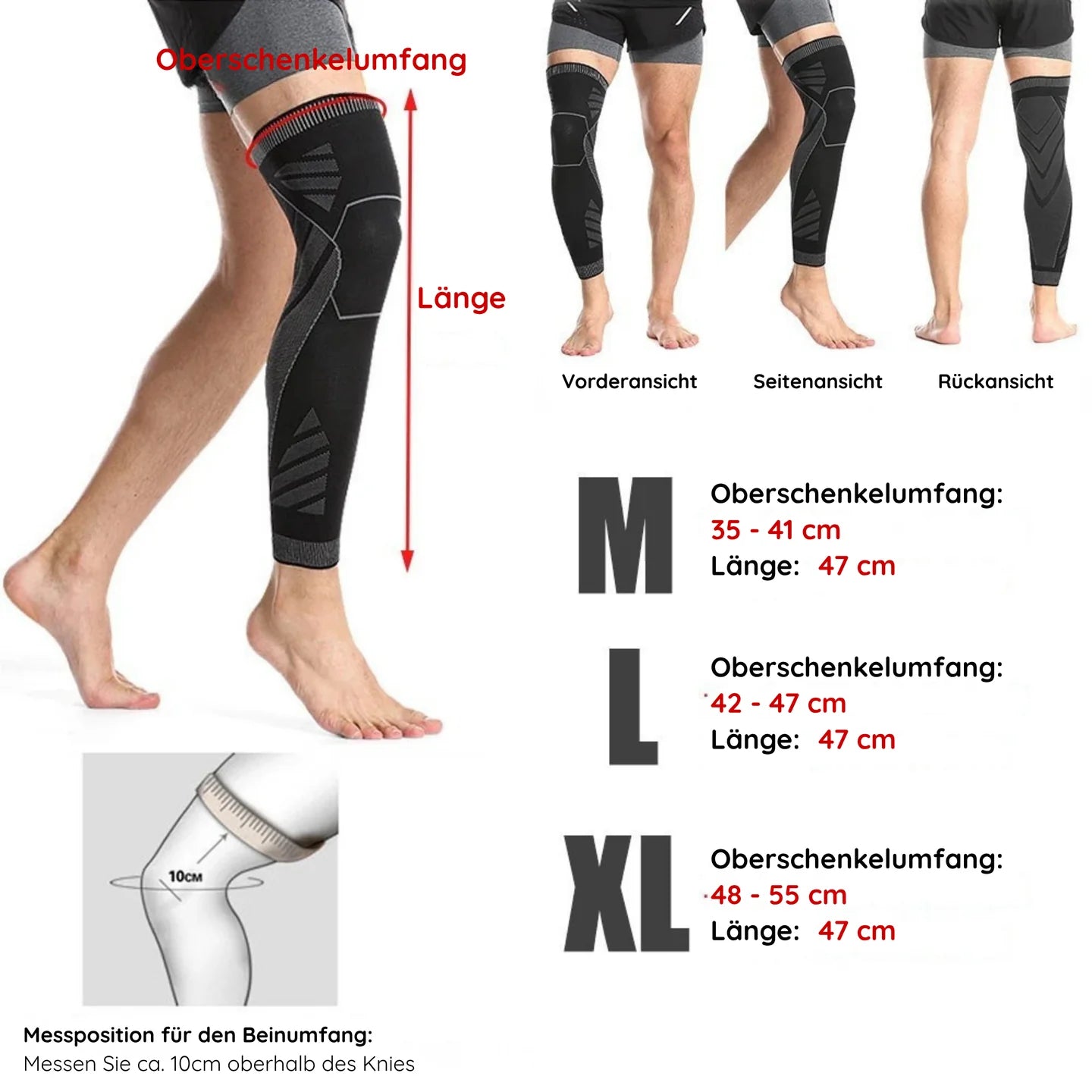 Bande de compression pour les jambes et les genoux – Alp CH