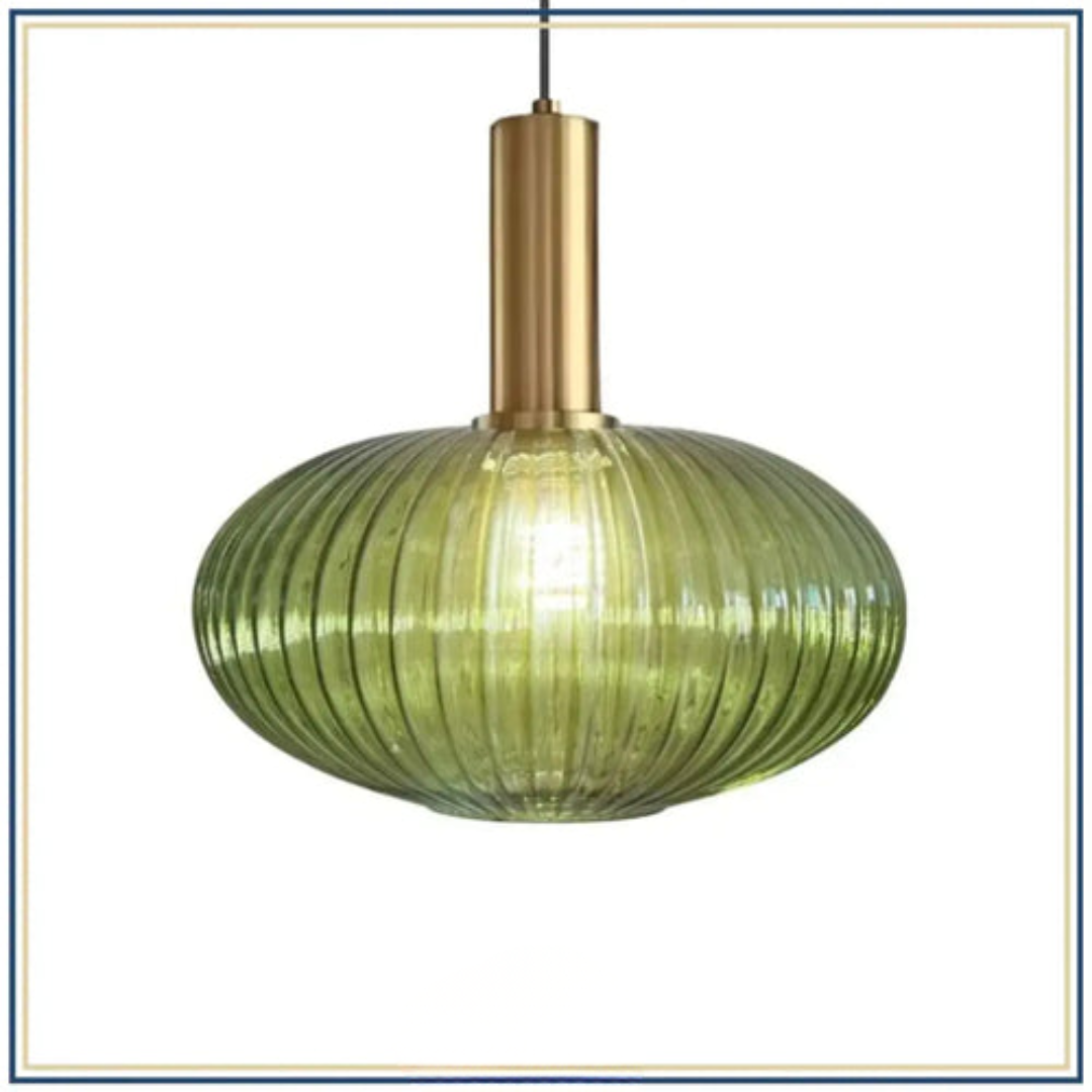 Lampadaire décoratif en verre texturé