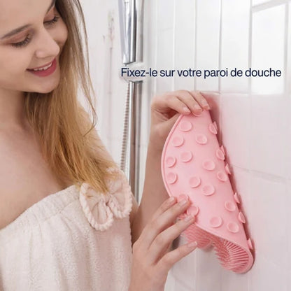 Tapis exfoliant silicone pieds