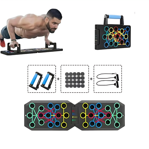 Planche Musculation avec Ciblage Musculaire par Couleur