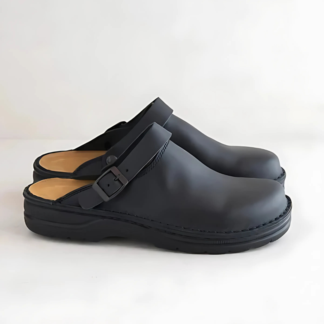 Chaussures confort en cuir sans lacets