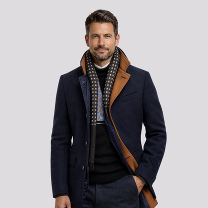 Eleganter und bequemer Wintermantel für Herren