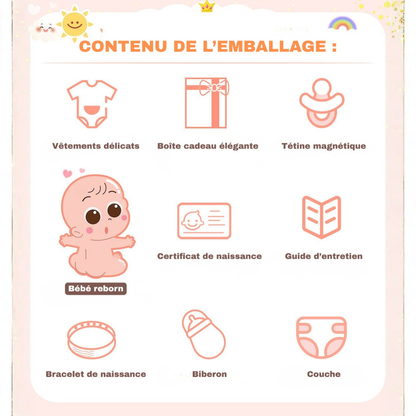 Poupée bébé réaliste en silicone souple