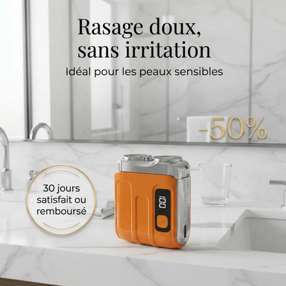 Kompakter Akku-Rasierer