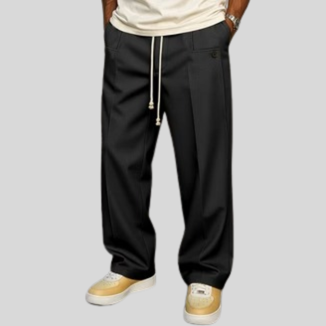 Pantalon ajusté à cordon