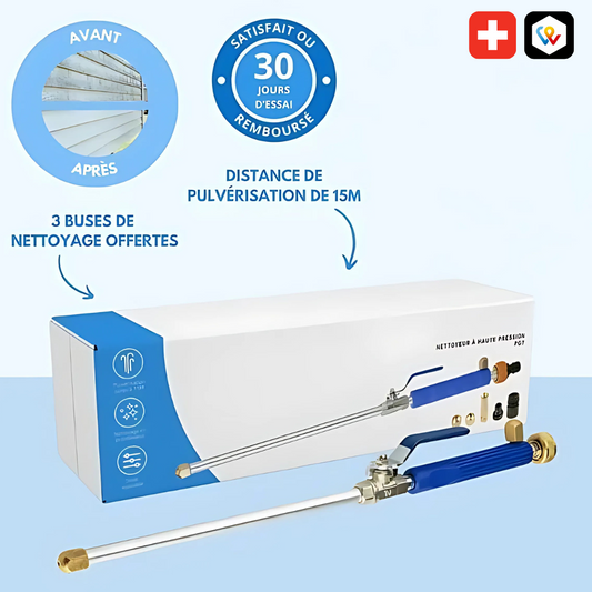 Lance Haute Pression Universelle pour Tuyau d’Arrosage