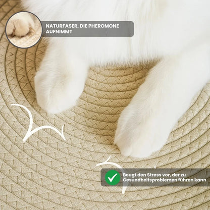 Katzenkorb aus Naturfasern