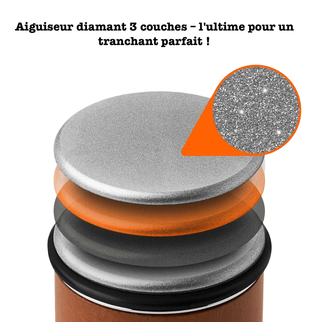 Aiguiseur de couteaux magnétique